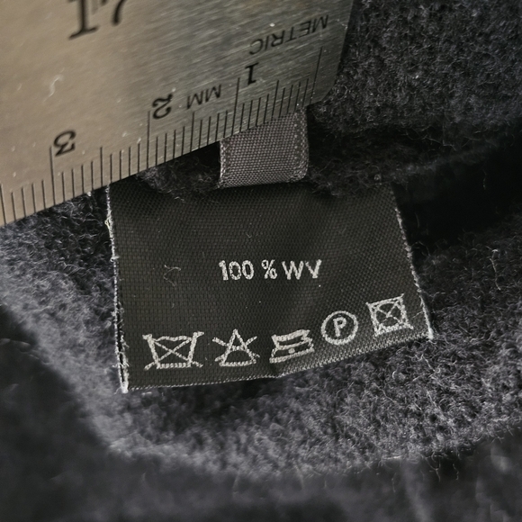 OSKA Oversized Asymmetric Artsy Black Cropped Wool Sweater Pullover Jenby Size M - Picture 11 of 15